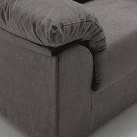 SOFÁ 2 PLAZAS "TESLA" | GRIS OSCURO - Muebles San Andres