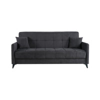 SOFÁ CAMA LIBRO "LUCA" | ANTRACITA - Muebles San Andres