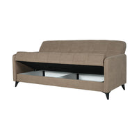 SOFÁ CAMA LIBRO "LUCA" | MARRÓN - Muebles San Andres
