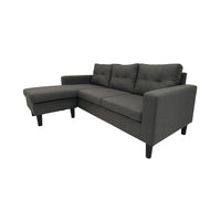 SOFÁ CHAISE LONGUE "MAGNOLIA" | GRIS BASE - Muebles San Andres