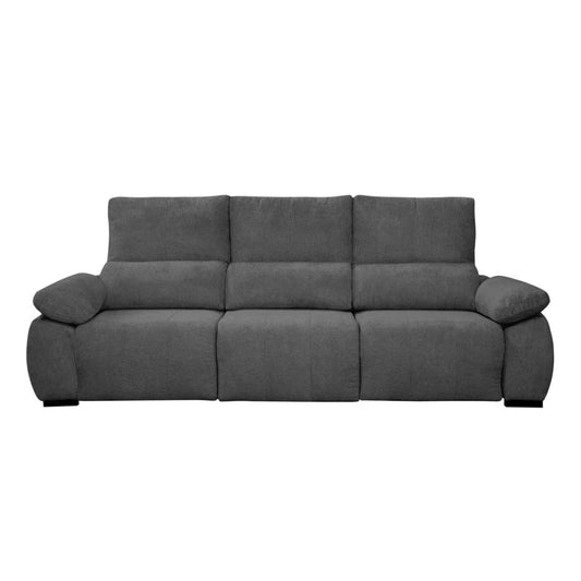 SOFÁ 4 PLAZAS "DELHI" | GRIS - Muebles San Andres