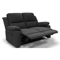 SOFÁ 2 PLAZAS "VERA" RELAX MANUAL | GRIS OSCURO - Muebles San Andres
