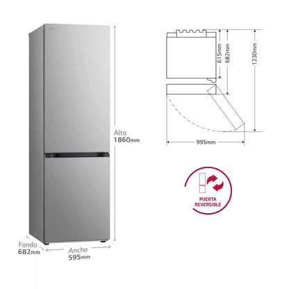 FRIGORÍFICO LG GBV3100DPY | 234L / 110L