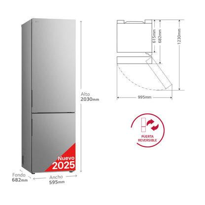 FRIGORÍFICO LG GBV22NCCPY | 277L / 110L