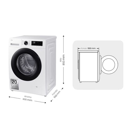 LAVADORA SAMSUNG WW10FG5U34AEEC | 10K | 1400RPM