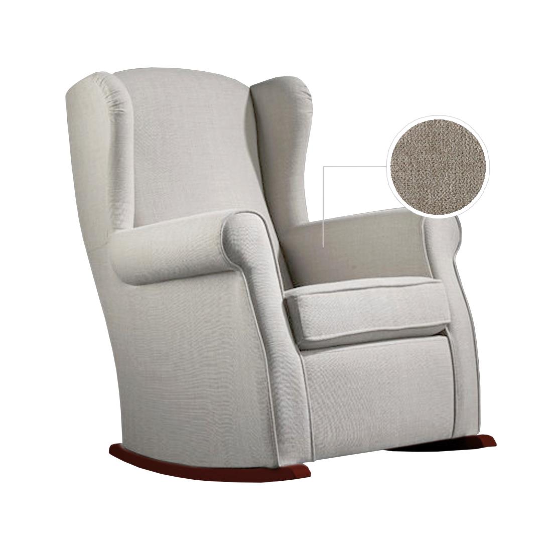 BUTACA BALANCÍN "ROMERO" | GRIS CLARO - Muebles San Andres