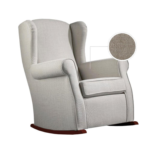BUTACA BALANCÍN "ROMERO" | GRIS CLARO - Muebles San Andres