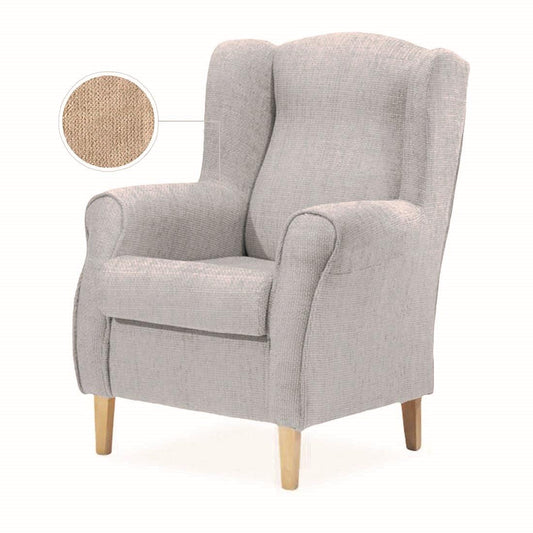 BUTACA OREJERO FIJA | BEIGE - Muebles San Andres