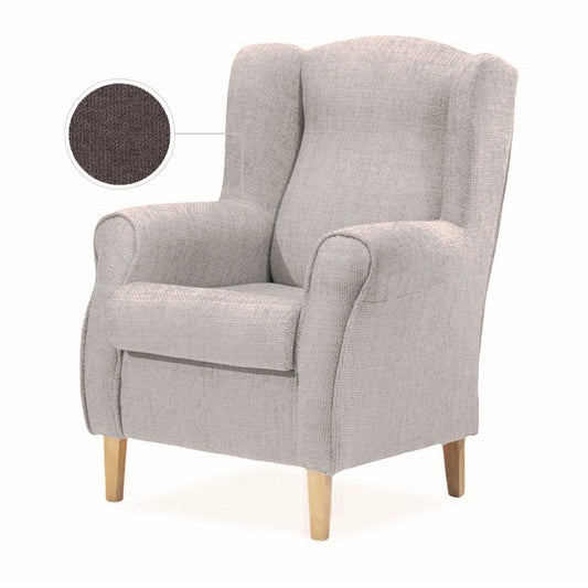 BUTACA OREJERO FIJA | GRIS OSCURO - Muebles San Andres