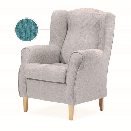 BUTACA OREJERO FIJA | TURQUESA - Muebles San Andres
