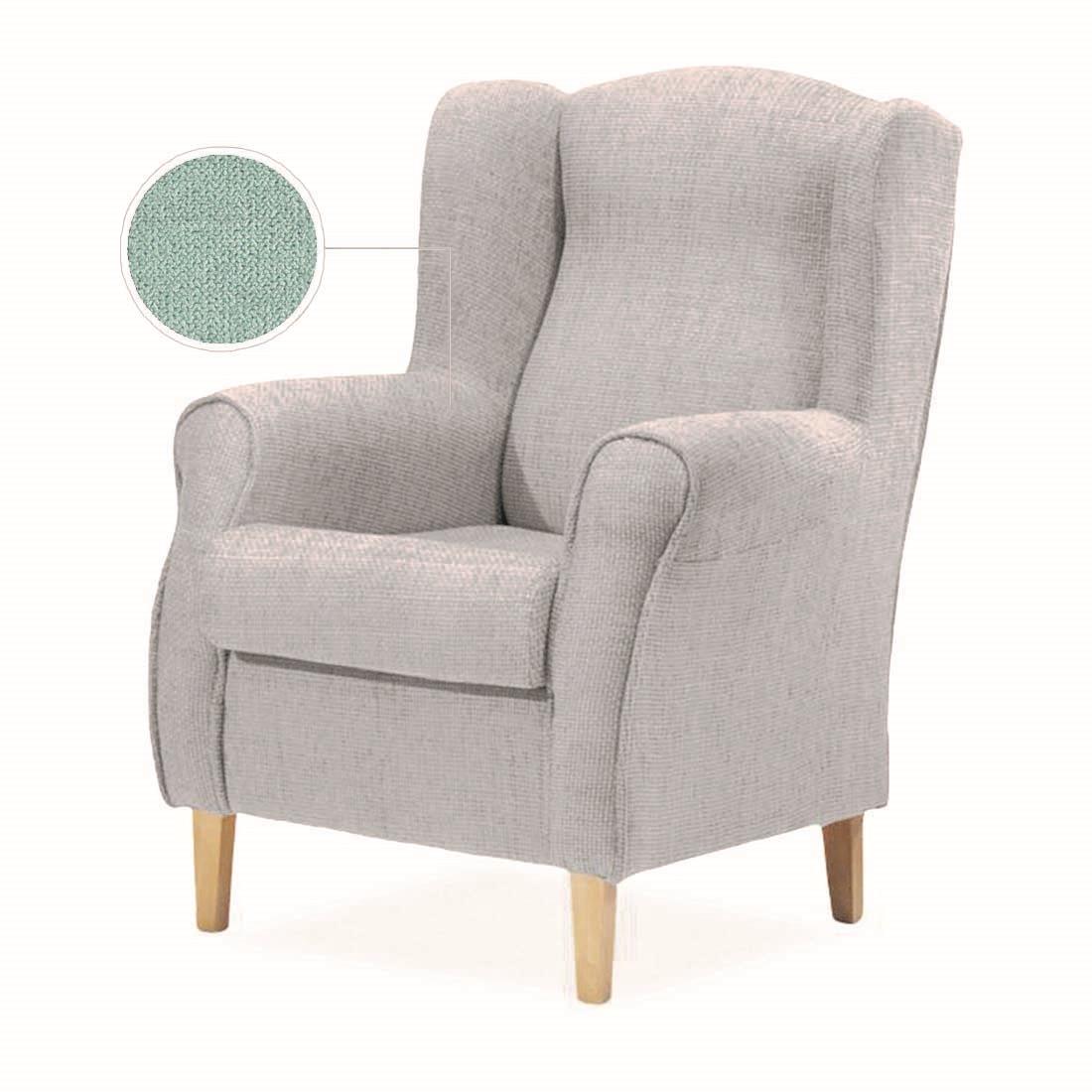BUTACA OREJERO FIJA | VERDE AGUA - Muebles San Andres