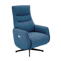 SILLÓN RELAX ELÉCTRICO "BAIKAL" 2 MOTORES | AZUL - Muebles San Andres