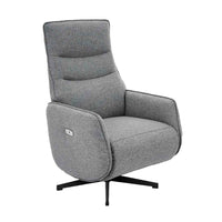 SILLÓN RELAX ELÉCTRICO "BAIKAL" 2 MOTORES | GRIS - Muebles San Andres