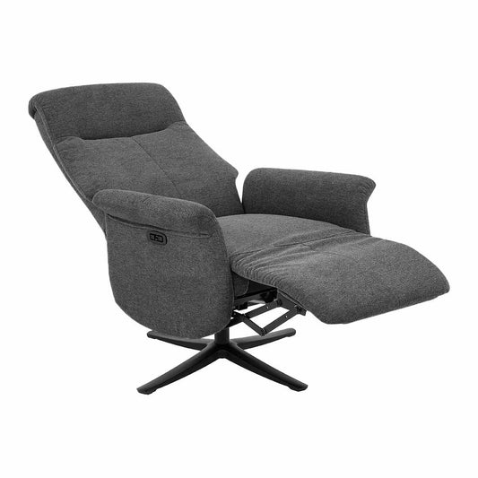 SILLÓN RELAX ELÉCTRICO "ARNO" | GRIS OSCURO - Muebles San Andres