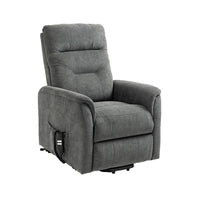 SILLÓN POWER LIFT "HERMES" 1 MOTOR | GRIS CLARO - Muebles San Andres