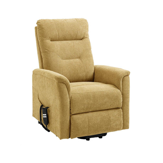 SILLÓN RELAX ELÉCTRICO "HERMES" | MOSTAZA - Muebles San Andres