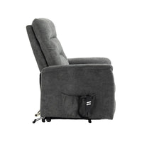 SILLÓN POWER LIFT "HERMES" 1 MOTOR | GRIS CLARO - Muebles San Andres