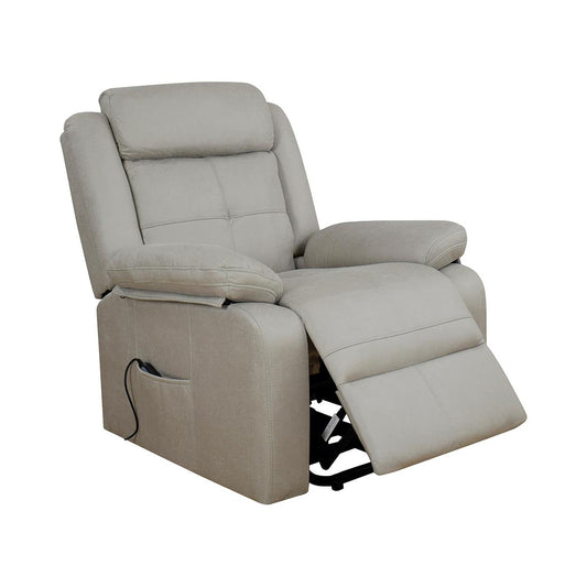 SILLÓN POWER LIFT "MEMPHIS" | PLATA - Muebles San Andres