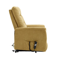 SILLÓN POWER LIFT "HERMES" 1 MOTOR | MOSTAZA - Muebles San Andres