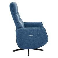 SILLÓN RELAX ELÉCTRICO "BAIKAL" 2 MOTORES | AZUL - Muebles San Andres