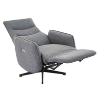 SILLÓN RELAX ELÉCTRICO "BAIKAL" 2 MOTORES | GRIS - Muebles San Andres