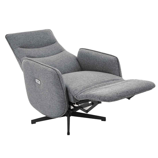 SILLÓN RELAX ELÉCTRICO "BAIKAL" 2 MOTORES | GRIS - Muebles San Andres