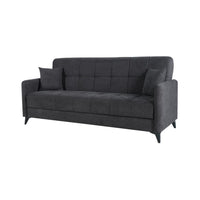 SOFÁ CAMA LIBRO "LUCA" | ANTRACITA - Muebles San Andres