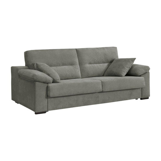 SOFÁ CAMA 3 PLAZAS "ATLAS" | GRIS CLARO - Muebles San Andres