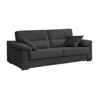 SOFÁ CAMA 3 PLAZAS "ATLAS" | GRIS OSCURO - Muebles San Andres