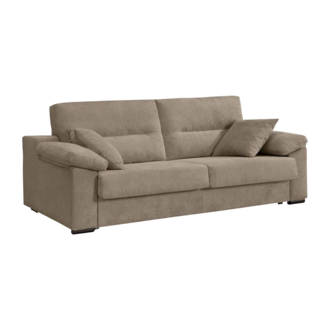 SOFÁ CAMA 3 PLAZAS "ATLAS" | BEIGE - Muebles San Andres
