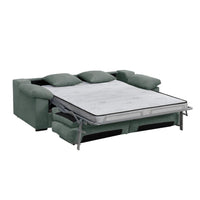 SOFÁ CAMA 3 PLAZAS "ATLAS" | TURQUESA - Muebles San Andres