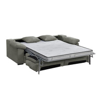 SOFÁ CAMA 3 PLAZAS "ATLAS" | GRIS CLARO - Muebles San Andres