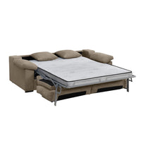 SOFÁ CAMA 3 PLAZAS "ATLAS" | BEIGE - Muebles San Andres