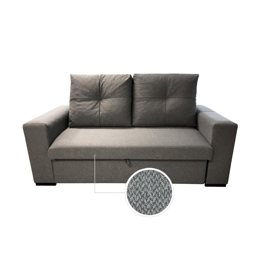 SOFÁ CAMA "AZORES" | GRIS CLARO - Muebles San Andres