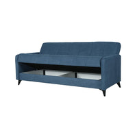 SOFÁ CAMA LIBRO "LUCA" | AZUL - Muebles San Andres