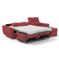 SOFÁ CAMA CHAISE LONGUE "BERGANTÍN" | ROJO | REVERSIBLE