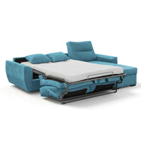 SOFÁ CAMA CHAISE LONGUE "BERGANTÍN" | TURQUESA | REVERSIBLE