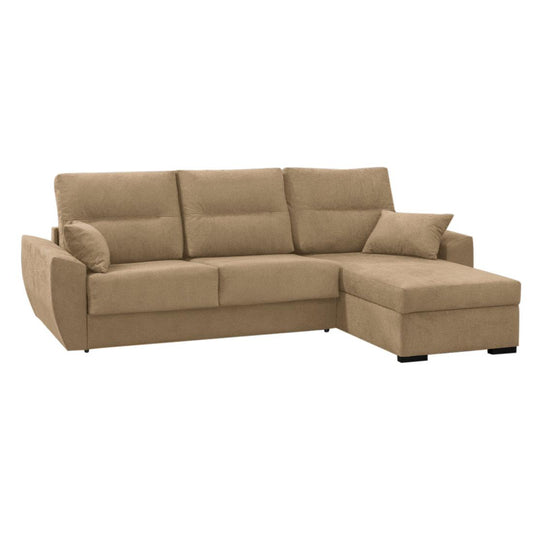 SOFÁ CAMA CHAISE LONGUE "BERGANTÍN" | VISÓN CLARO | REVERSIBLE