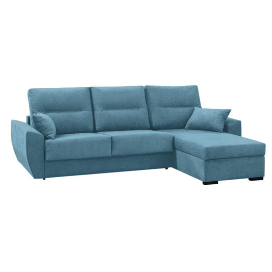 SOFÁ CAMA CHAISE LONGUE "BERGANTÍN" | TURQUESA | REVERSIBLE