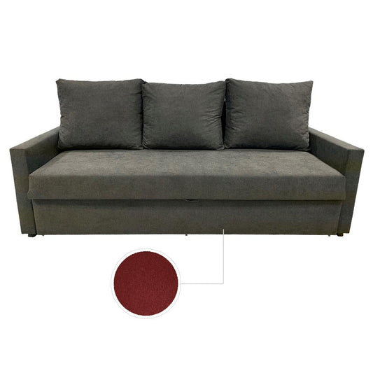 SOFÁ CAMA "FALÚA" | ROJO - Muebles San Andres