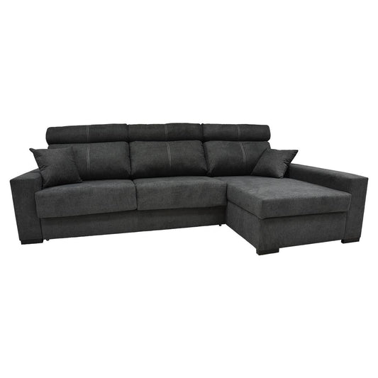 SOFÁ CAMA CHAISE LONGUE "FRAGATA" | GRIS OSCURO | DERECHO - Muebles San Andres