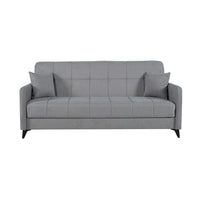 SOFÁ CAMA LIBRO "LUCA" | PIEDRA - Muebles San Andres