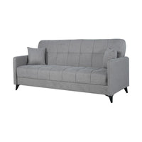 SOFÁ CAMA LIBRO "LUCA" | PIEDRA - Muebles San Andres