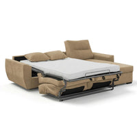 SOFÁ CAMA CHAISE LONGUE "BERGANTÍN" | VISÓN CLARO | REVERSIBLE
