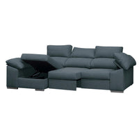 SOFÁ CHAISE LONGUE 3 PLAZAS "CIMA" | AZUL | IZQUIERDO - Muebles San Andres