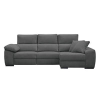SOFÁ CHAISE LONGUE "BEIRUT" | GRIS | DERECHO - Muebles San Andres