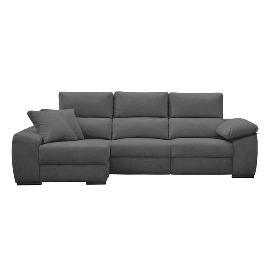 SOFÁ CHAISE LONGUE "BEIRUT" | GRIS | IZQUIERDO - Muebles San Andres