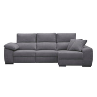 SOFÁ CHAISE LONGUE "BEIRUT" | GRIS OSC | DERECHO - Muebles San Andres