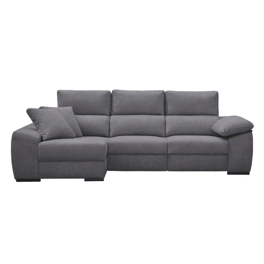 SOFÁ CHAISE LONGUE "BEIRUT" | GRIS OSC | IZQUIERDO - Muebles San Andres