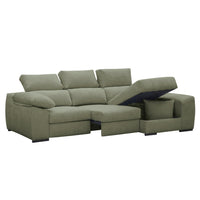 SOFÁ CHAISE LONGUE "BEIRUT" | ALLEGRA VERDE | DER - Muebles San Andres
